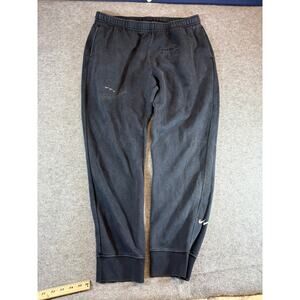 VTG Nike Drip Just Do It Jogger Sweatpants Mens XXL Black Athleisure Sportswear